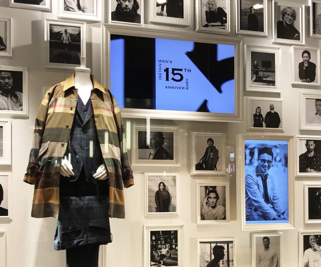 伊勢丹メンズ ウィンドウディスプレイ 「15th Anniversary」