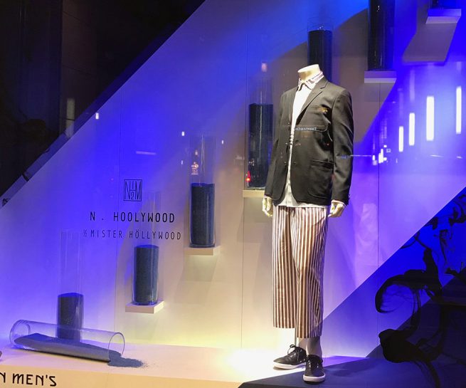 伊勢丹メンズ ウィンドウディスプレイ 「センス・オブ・アメニティ」