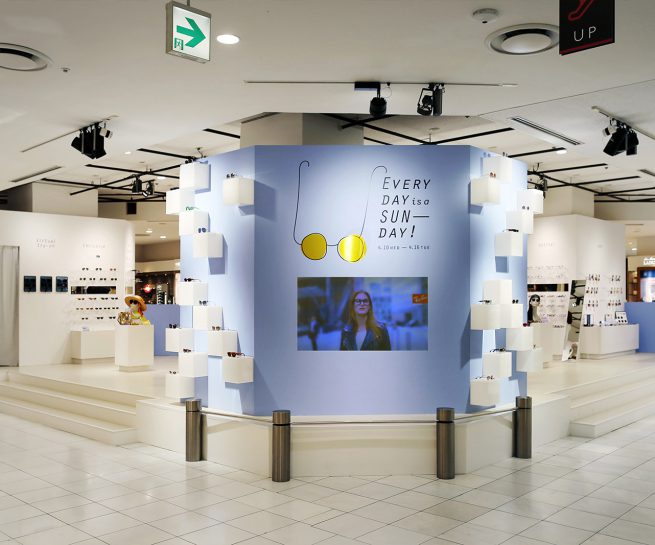 ルックスオティカ ポップアップストア 「 EVERY DAY is a SUNDAY!」