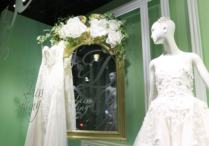 伊勢丹 ウィンドウディスプレイ 「イセタン ブライダル フェア」