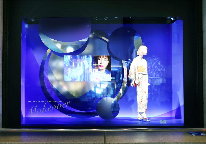 伊勢丹 ウィンドウディスプレイ 「浴衣セレクション2019」
