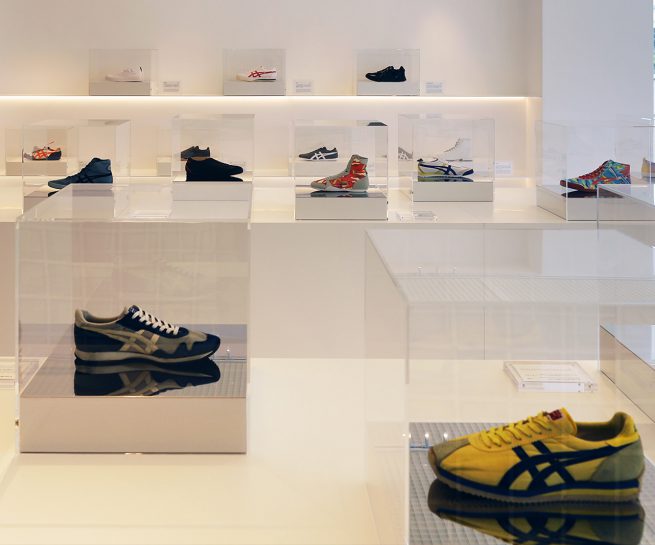 オニツカタイガー ディスプレイデザイン 「 アーカイブ ミュージアム」