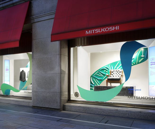 日本橋三越 ウィンドウディスプレイ 「Think Good」