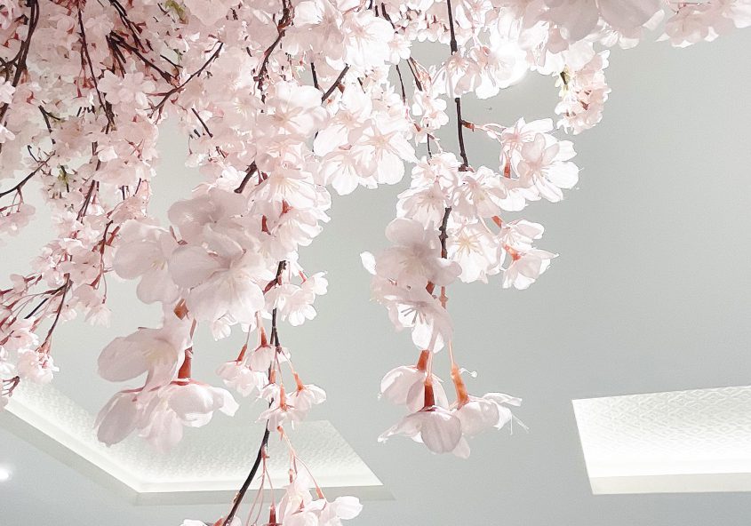 伊勢丹 桜装飾