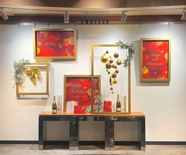 エノテカ クリスマス ディスプレイ