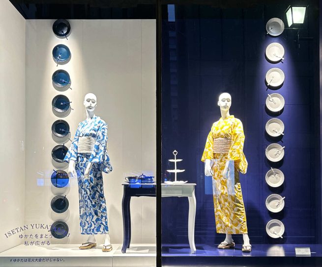 伊勢丹 ウィンドウディスプレイ 「Isetan Yukata 2023」