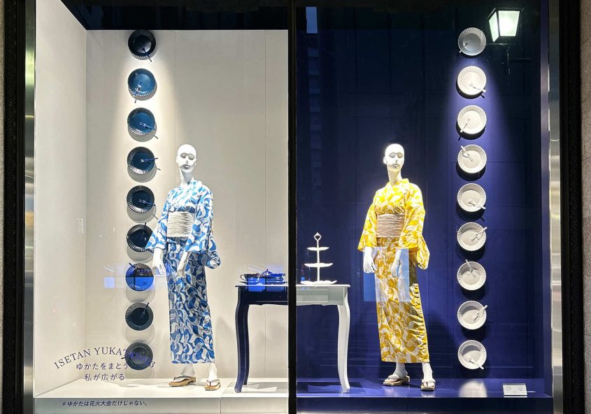 伊勢丹 ウィンドウディスプレイ 「Isetan Yukata 2023」