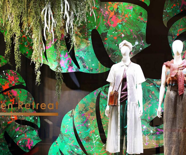 ルミネ ウィンドウディスプレイ「Green Retreat」