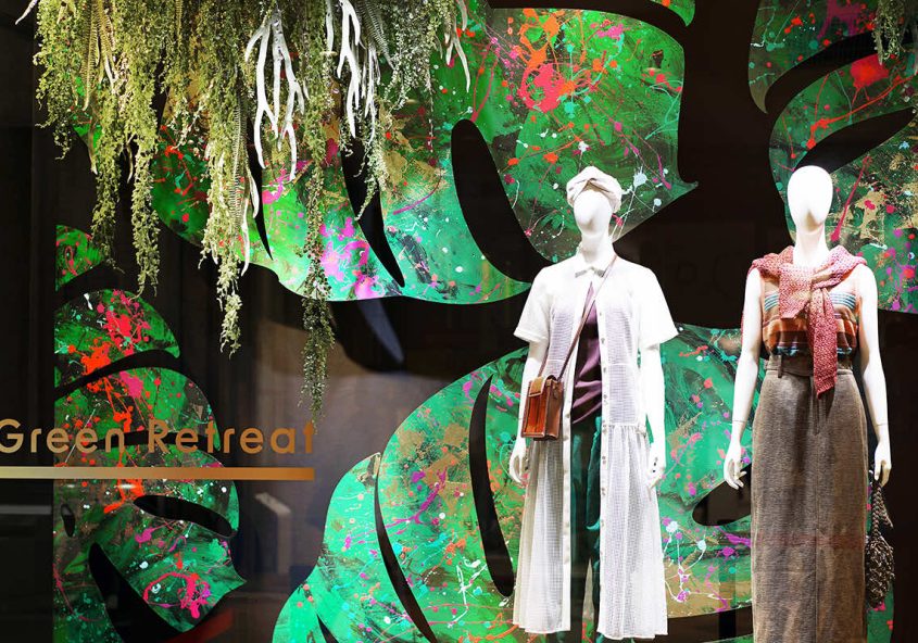 ルミネ ウィンドウディスプレイ「Green Retreat」