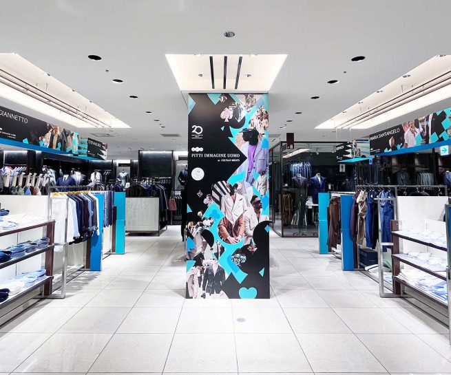 伊勢丹メンズ ディスプレイ 「Pitty Immagine Uomo at Isetan Men’s」
