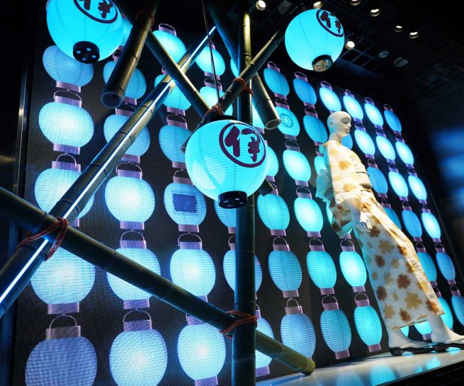 伊勢丹 ウィンドウディスプレイ「Shinjuku Matsuri」