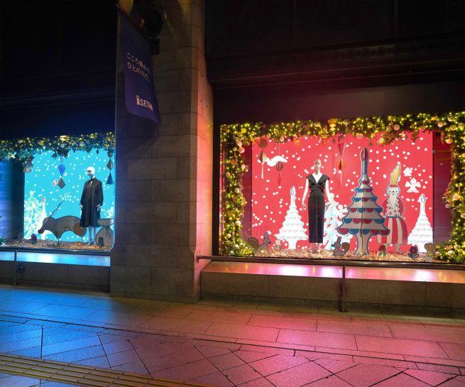 伊勢丹 ウィンドウディスプレイ「2024クリスマス」