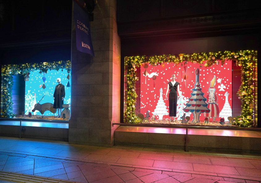 伊勢丹 ウィンドウディスプレイ「2024クリスマス」