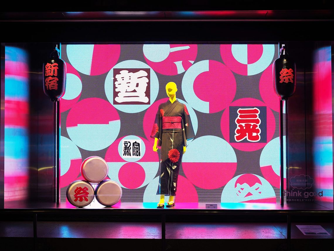 伊勢丹 ウィンドウディスプレイ「Shinjuku Matsuri 2025」