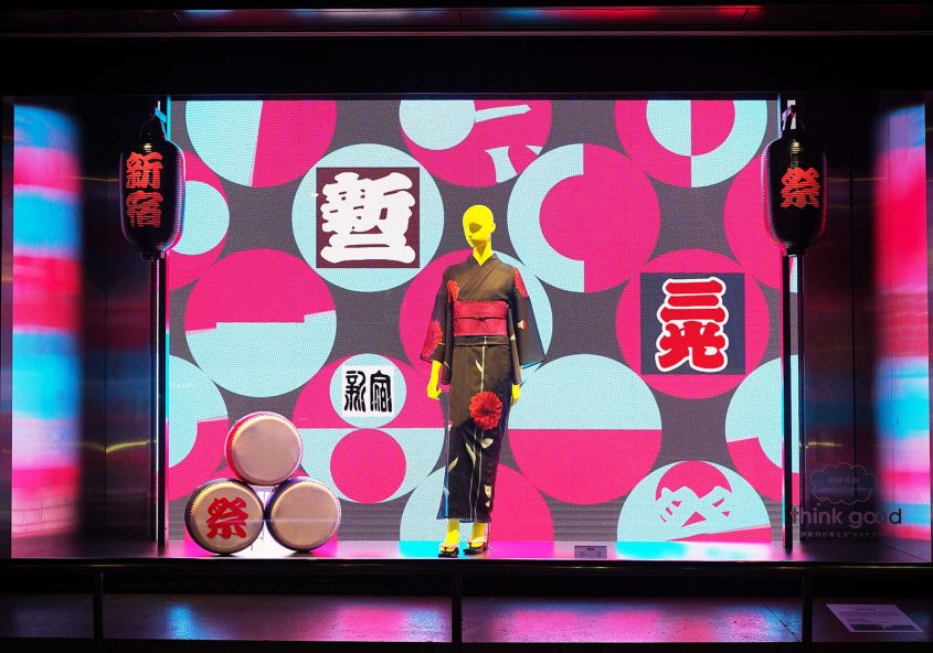 伊勢丹 ウィンドウディスプレイ「Shinjuku Matsuri 2025」